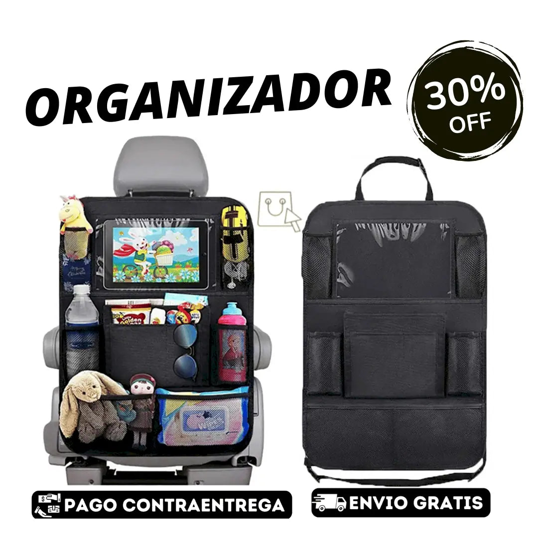 🚗ORGANIZADOR DE ASIENTO TRASERO PARA CARRO 🎁 30% OFF Y ENVIO GRATIS🚚