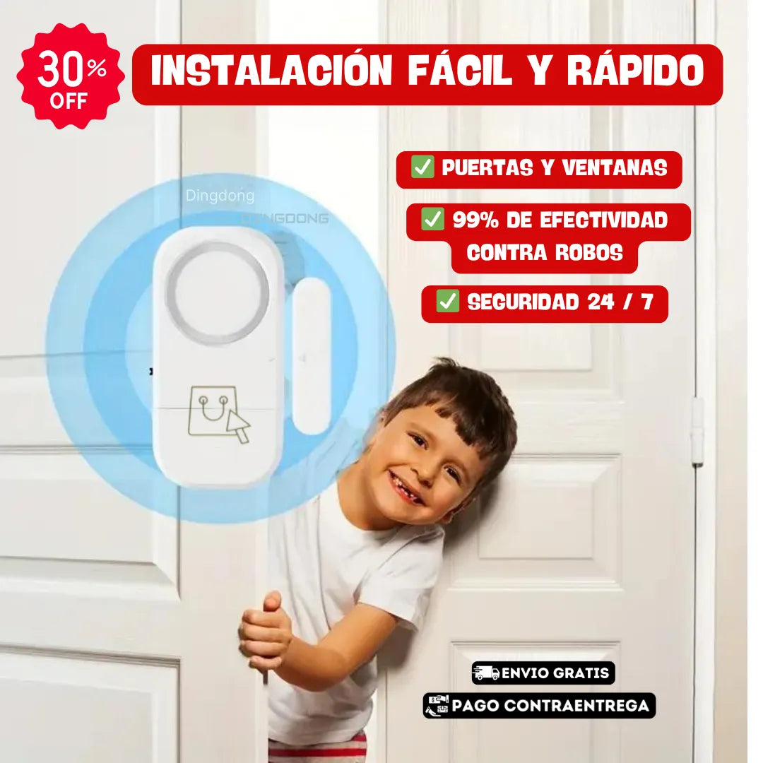 🔥ALARMA PREMIUM CON SENSOR DE PUERTA Y VENTANAS➕ STICKER DE SEGURIDAD 24 HORAS GRATIS 🎁