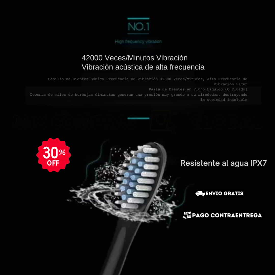 DENTASONIC PRO ➕ 4 CABEZALES GRATIS DE REPUESTO