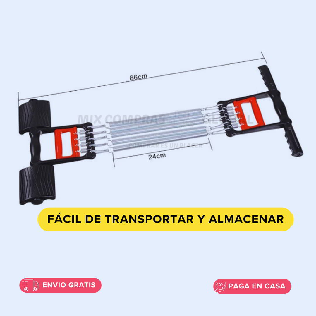 EXTENSOR DE FUERZA EN ACERO INOXIDABLE Y CARBONO. TRANSFORMA TODO TU TREN SUPERIOR 💪