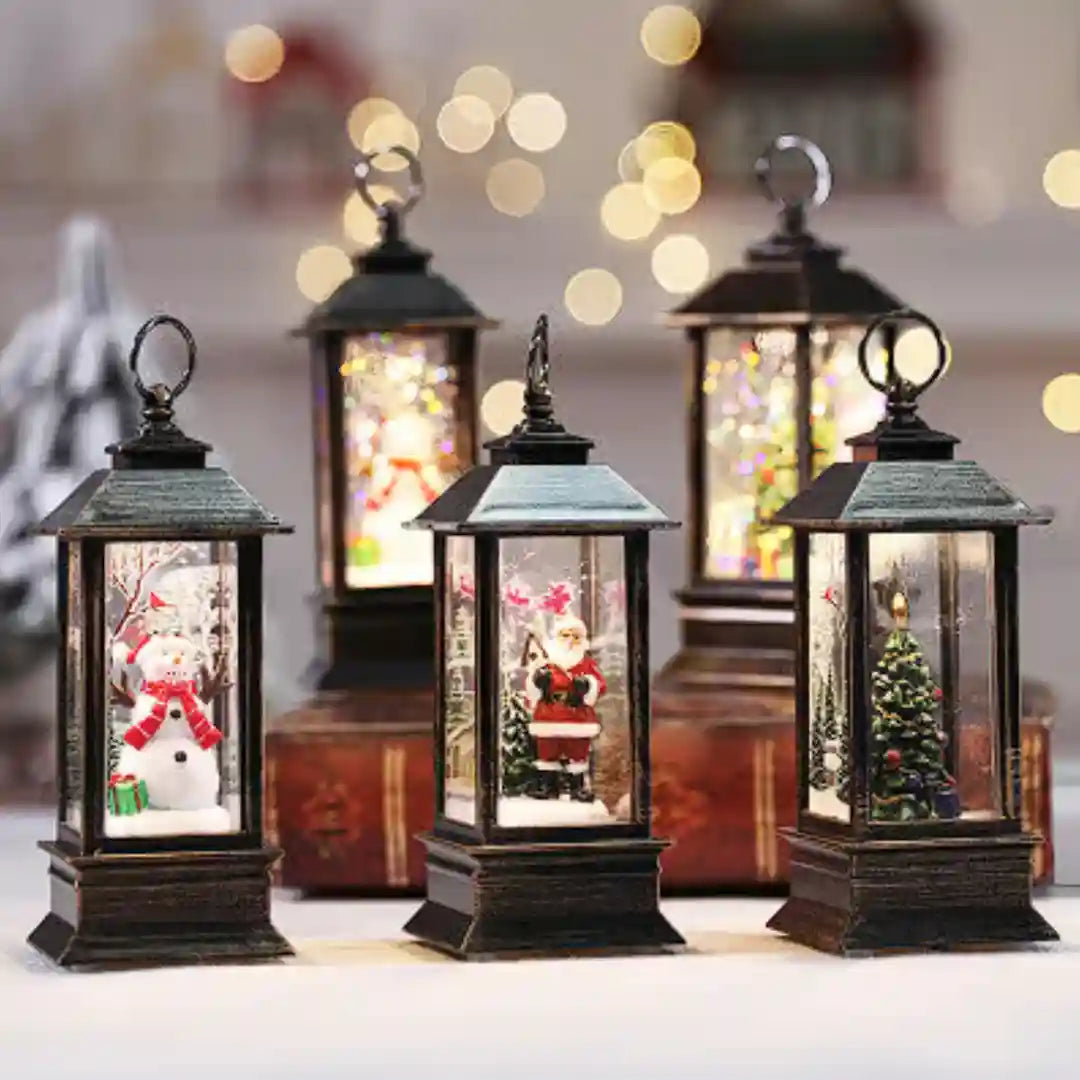 Farol de Navidad🎄Sonidos Navideños, Efecto de Nieve en Movimiento➕Envio Gratis