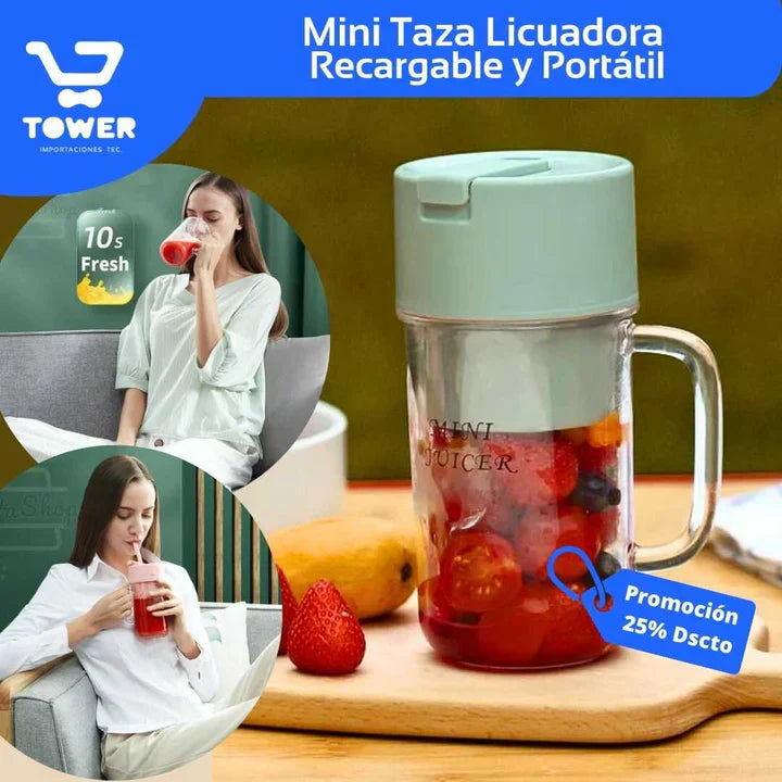 Taza Licuadora Portatil con Carga USB➕ENVIO GRATIS