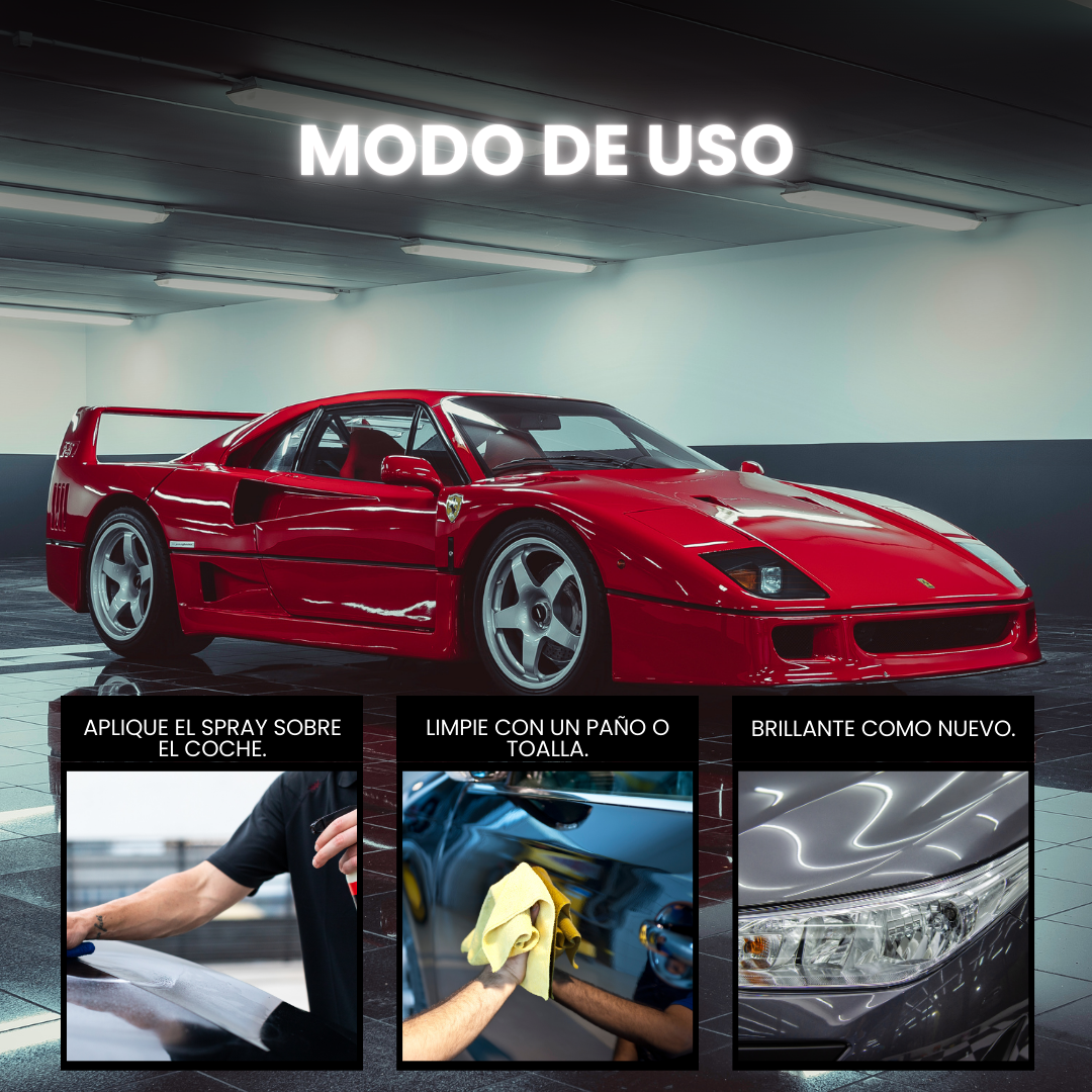 🚗 Spray 3 en 1 - Revestimiento Rápido para Automóviles Nuevo y Mejorado➕Toalla Gratis➕Envio Gratis