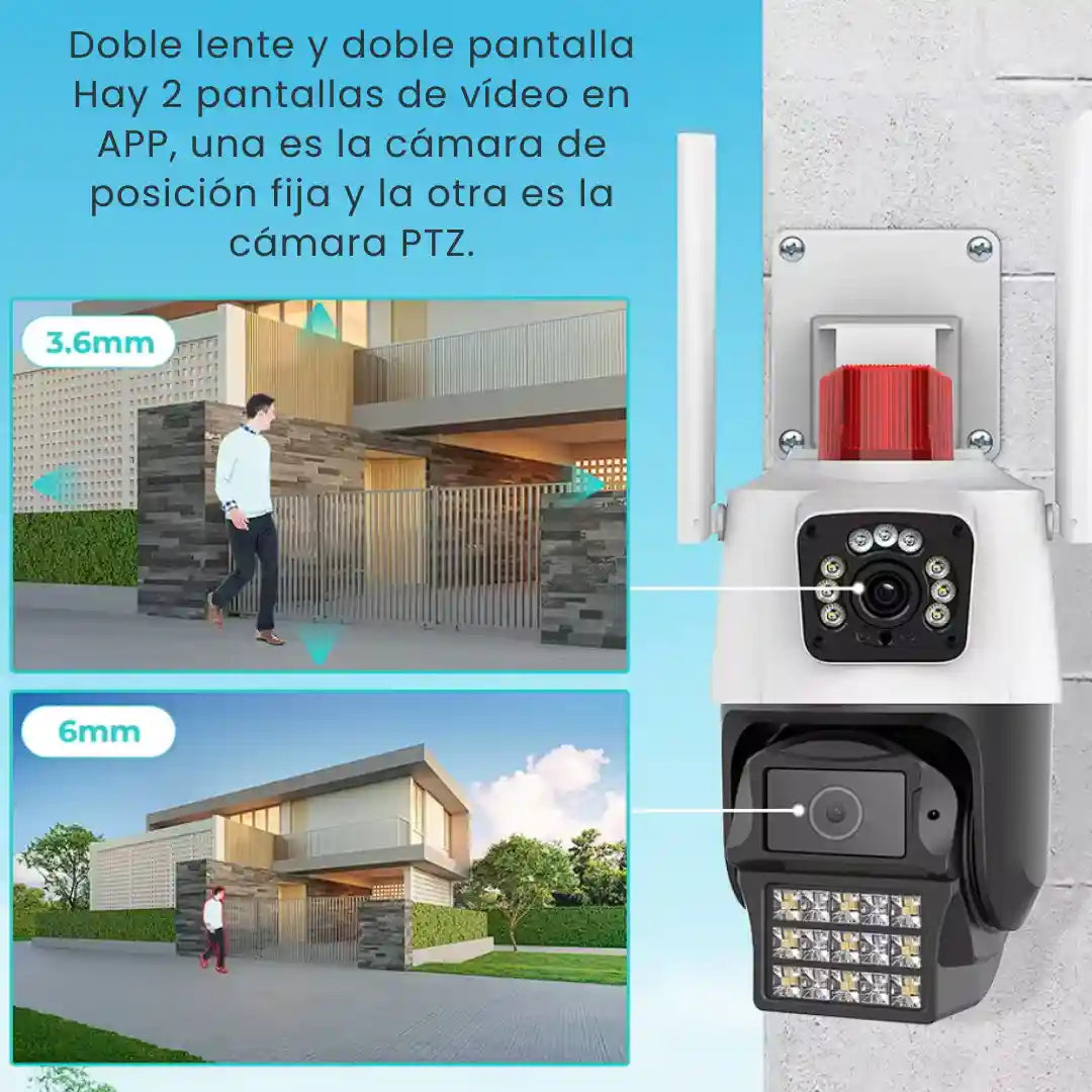 VISIOGUARD PRO®️ CAMARA DE SEGURIDAD TOTAL 24/7 CON VISIÓN NOCTURNA A TODO COLOR