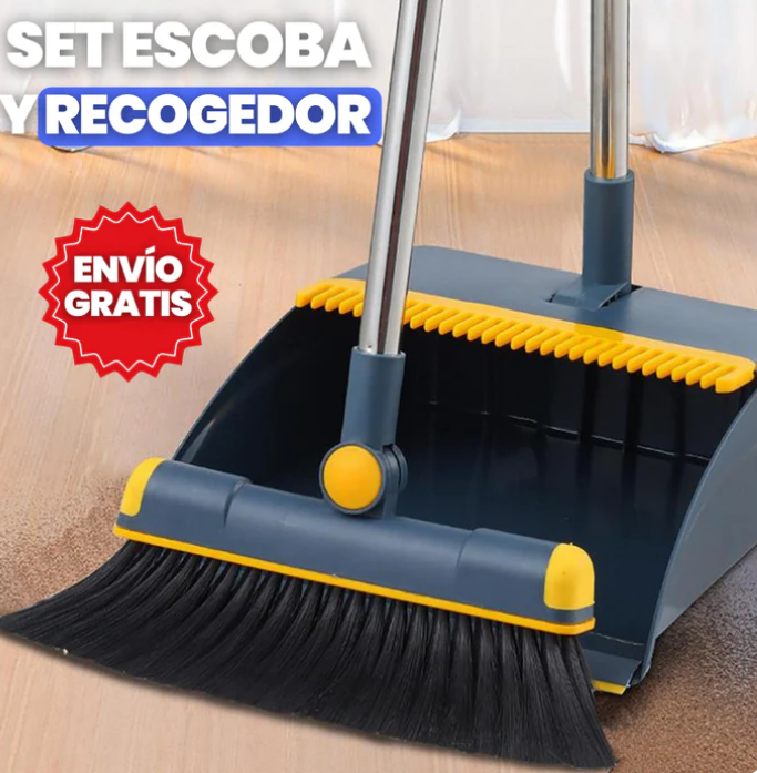 SET PORTÁTIL 2 EN 1 😀 ESCOBA ➕ RECOGEDOR LIMPIA ESCOBA✅