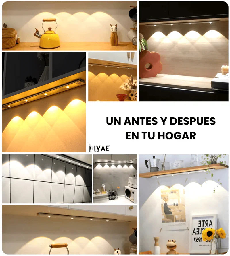 LED Recargable con Sensor de Movimiento y Efecto Montaña - 60cm